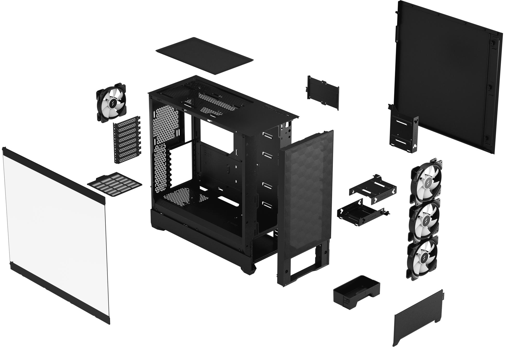 Fractal Design - Caixa E-ATX Fractal Design Pop XL Air RGB Black TG Clear Tint