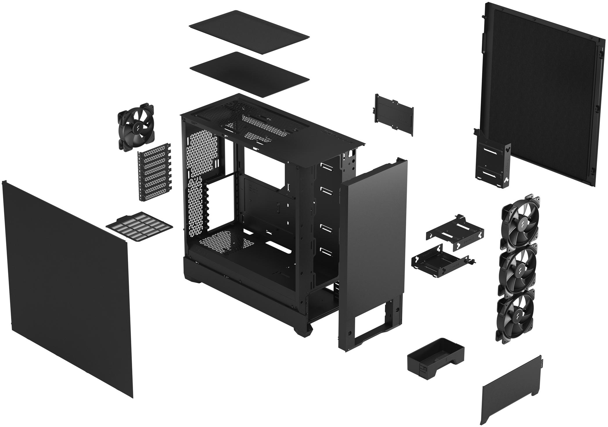 Fractal Design - Caixa E-ATX Fractal Design Pop XL Silent Black Solid