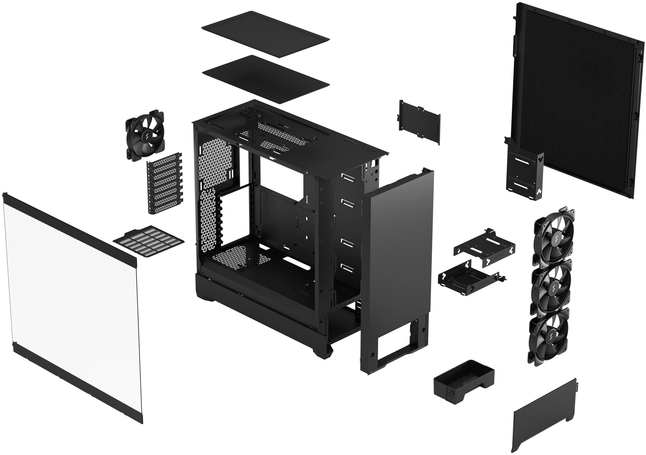 Fractal Design - Caixa E-ATX Fractal Design Pop XL Silent Black TG Clear Tint