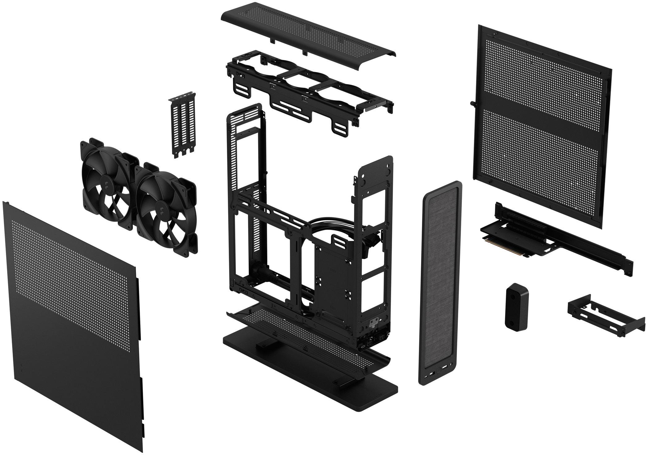 Fractal Design - Caixa Mini-ITX Fractal Design Ridge Black PCIe 4.0
