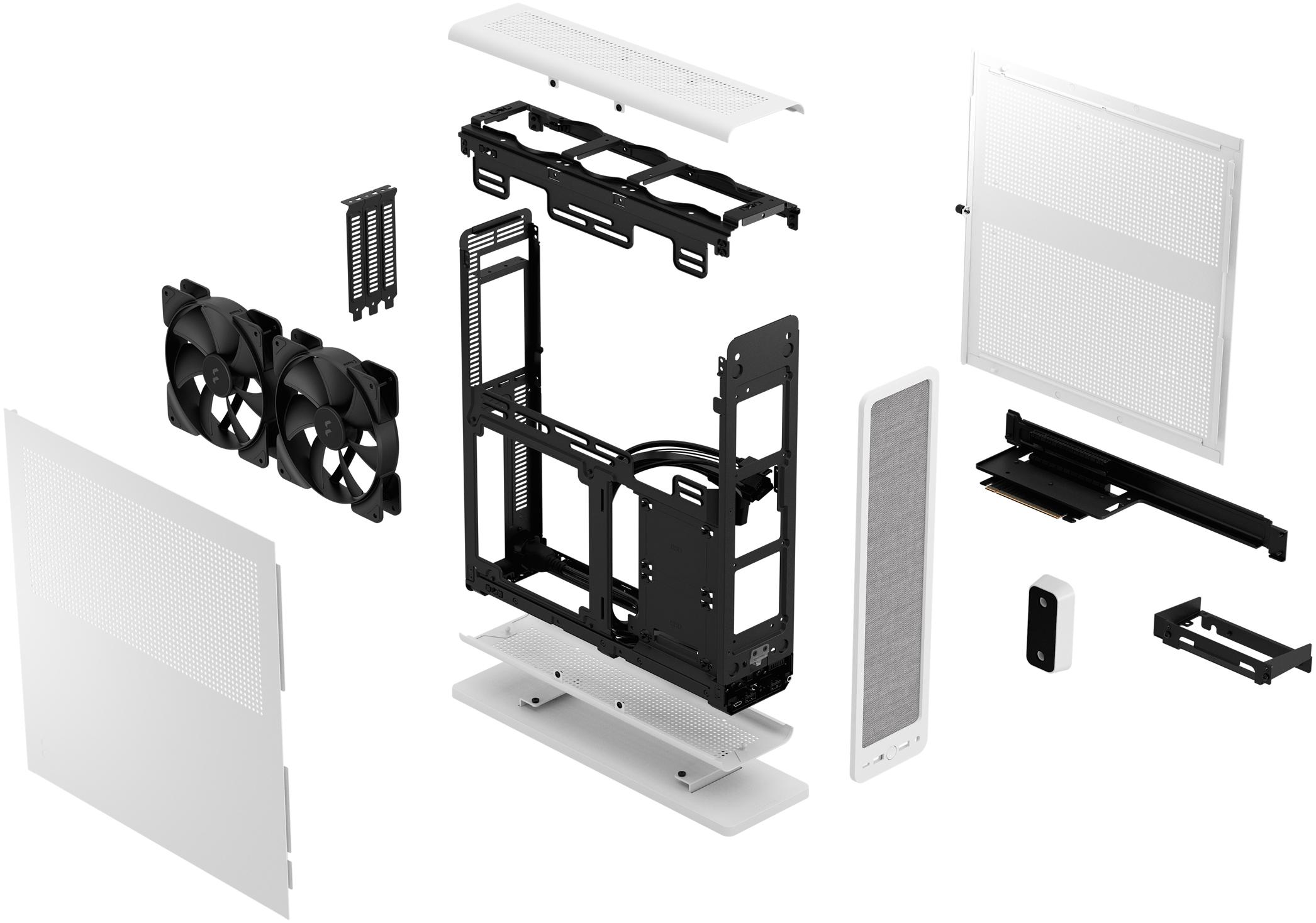 Fractal Design - Caixa Mini-ITX Fractal Design Ridge White PCIe 4.0