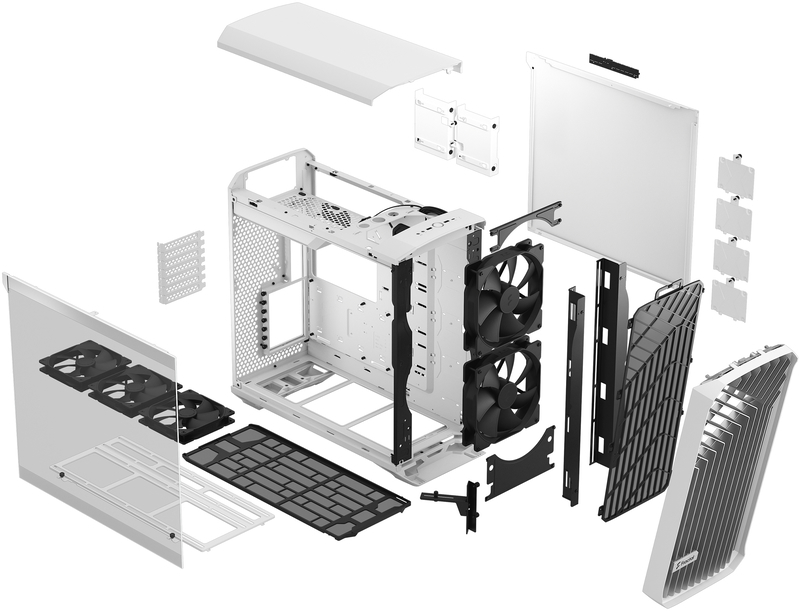 Fractal Design - Caixa E-ATX Fractal Design Torrent White Tempered Glass