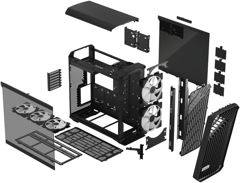 Fractal Design - Caixa E-ATX Fractal Design Torrent Black RGB TG Light Tint
