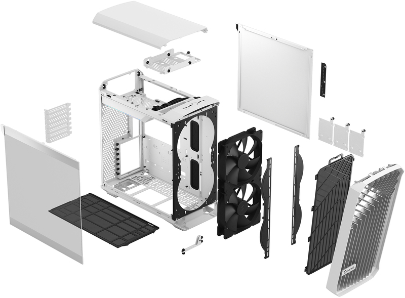 Fractal Design - Caixa E-ATX Fractal Design Torrent Compact White TG Clear Tint