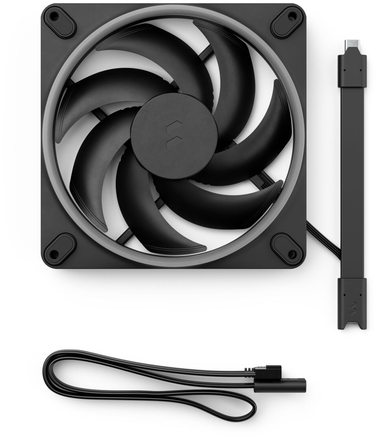 Fractal Design - Ventoinha Fractal Design Momentum 12 120mm 2200RPM 8 Pinos RGB Preta (3 Pack)