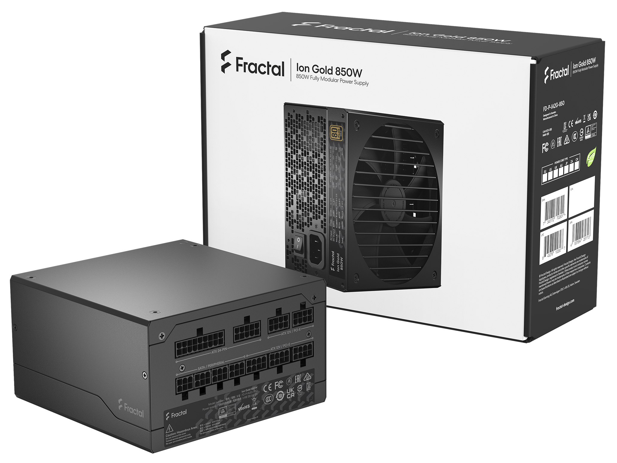 Fractal Design - Fonte Fractal Design Ion 850W 80+ Gold Full Modular