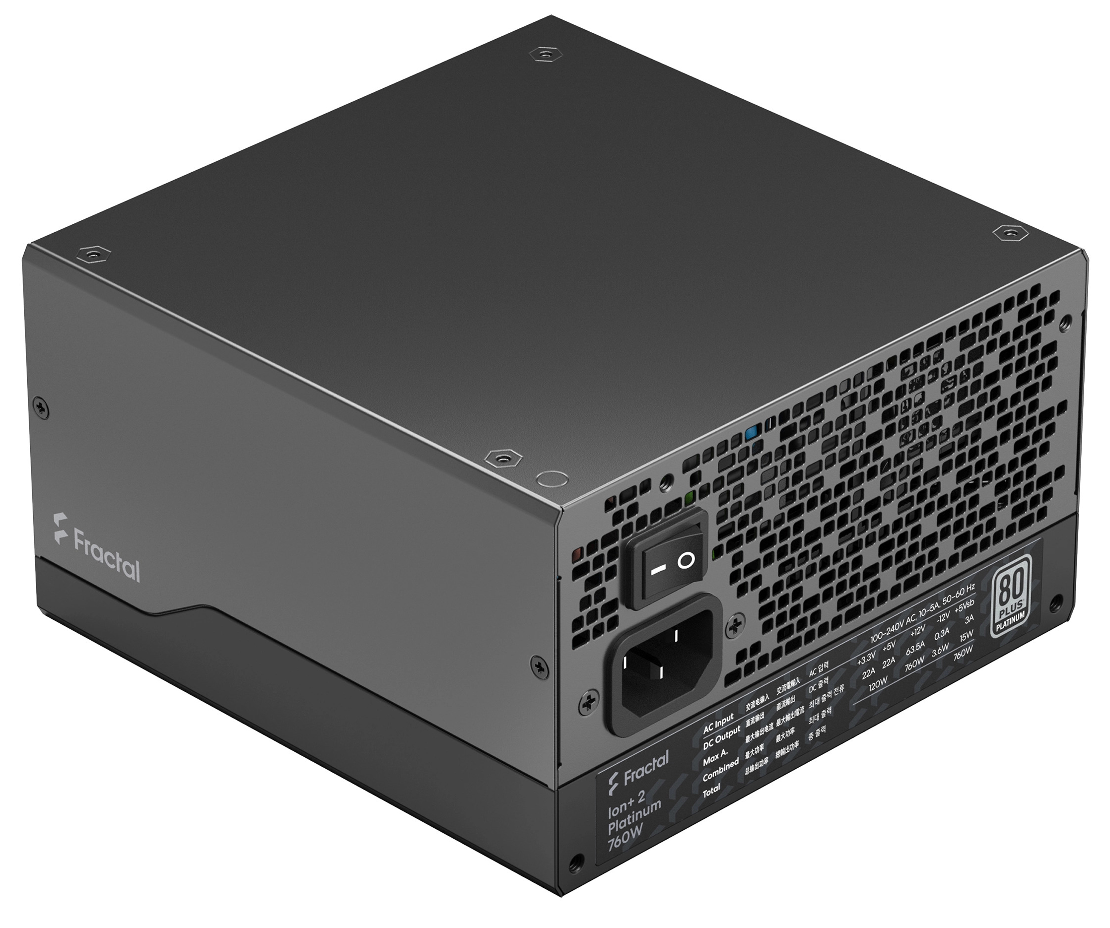 Fractal Design - Fonte Fractal Design Ion+ 2 760W 80+ Platinum Full Modular