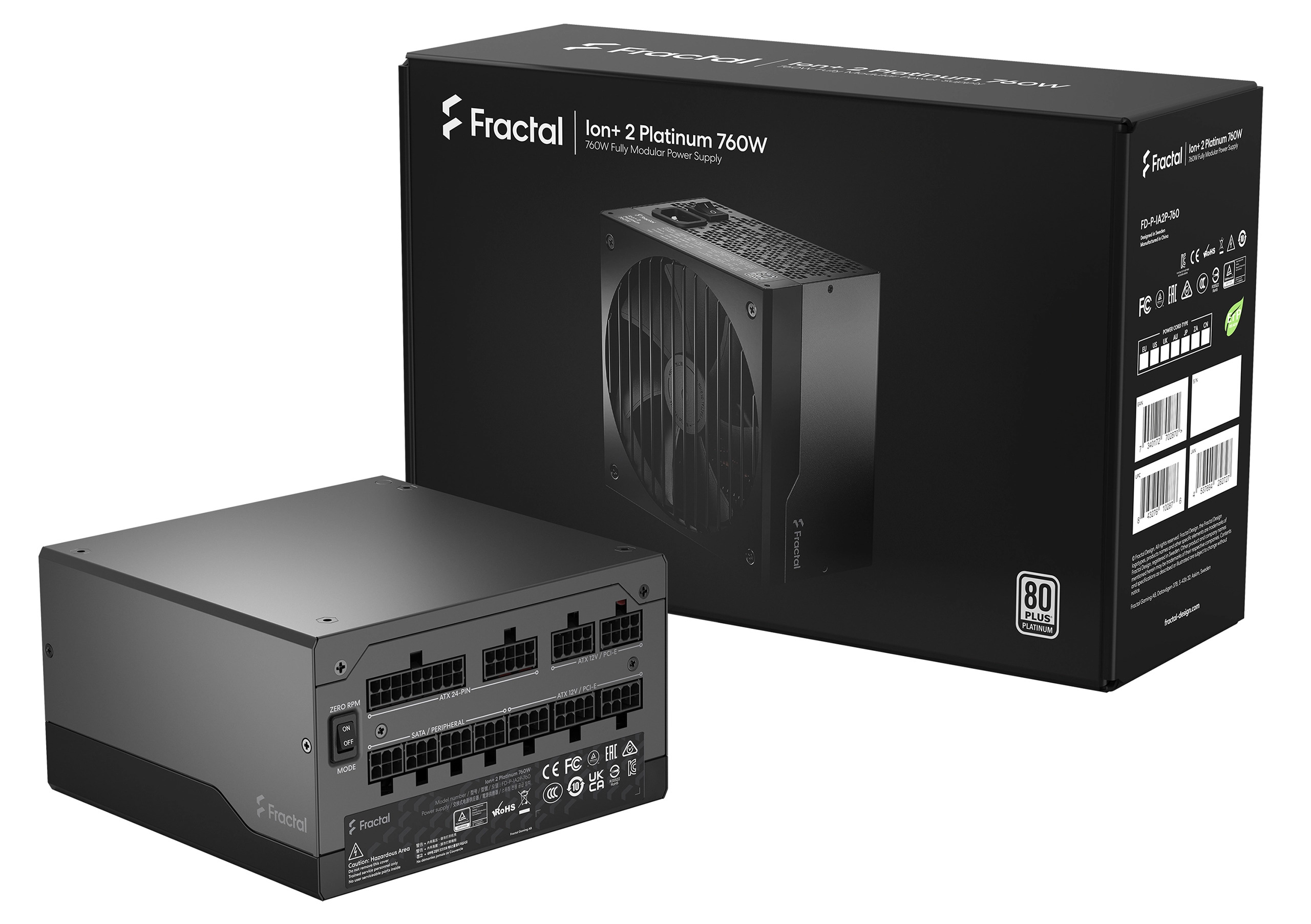 Fractal Design - Fonte Fractal Design Ion+ 2 760W 80+ Platinum Full Modular