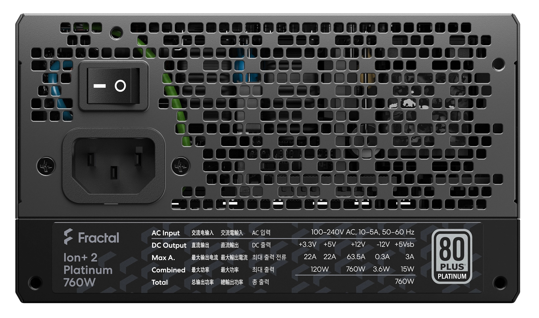 Fractal Design - Fonte Fractal Design Ion+ 2 760W 80+ Platinum Full Modular