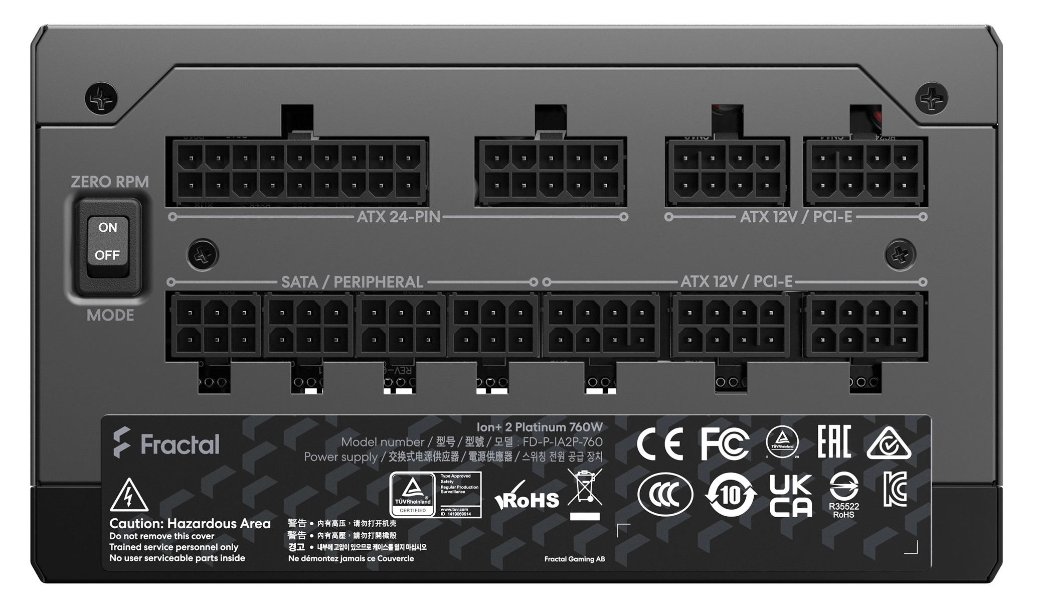 Fractal Design - Fonte Fractal Design Ion+ 2 760W 80+ Platinum Full Modular