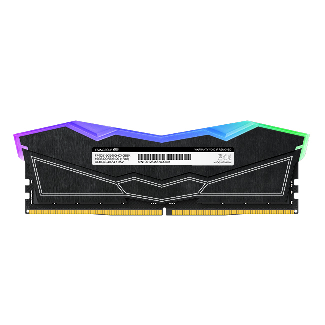Team Group - Team Group Kit 32GB (2 x 16GB) DDR5 5200MHz Delta RGB Preto CL40