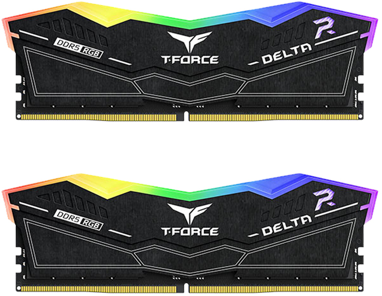 Team Group - Team Group Kit 32GB (2 x 16GB) DDR5 5600MHz Delta RGB Preto CL32