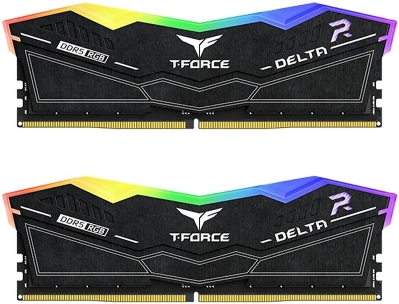 Picture of Picture of Team Group Kit 32GB (2 x 16GB) DDR5 6000MHz Delta RGB Preto CL28