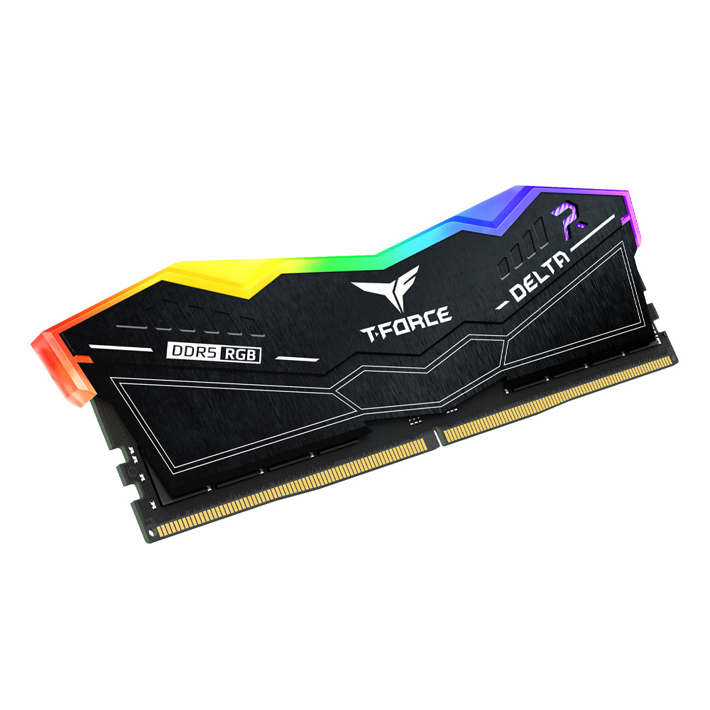 Team Group - Team Group Kit 32GB (2 x 16GB) DDR5 6000MHz Delta RGB Preto CL30