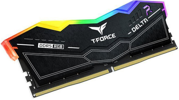 Team Group - Team Group Kit 32GB (2 x 16GB) DDR5 6600MHz Delta RGB Preto CL34