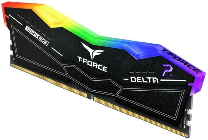 Team Group - Team Group Kit 32GB (2 x 16GB) DDR5 6600MHz Delta RGB Preto CL34