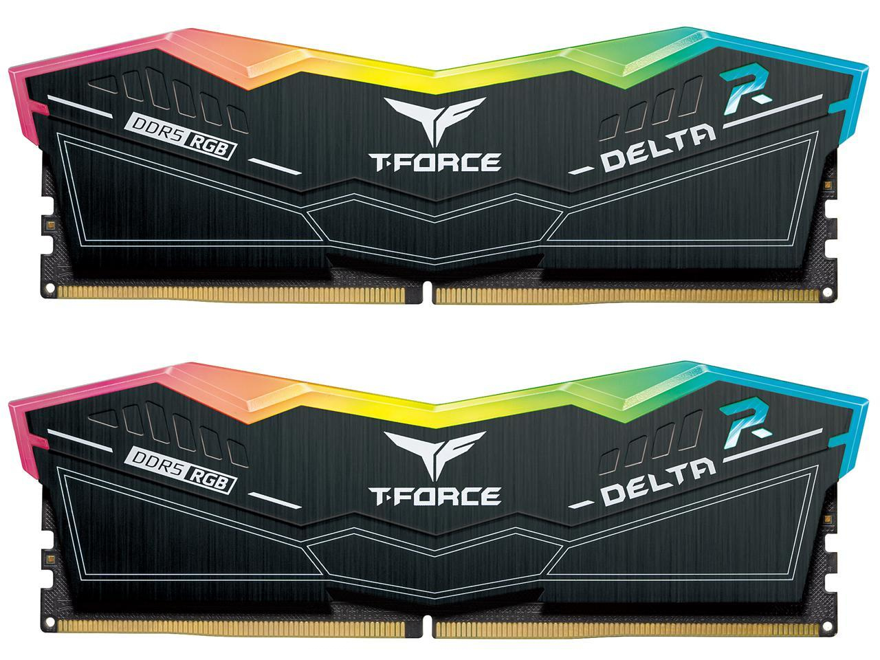Picture of Picture of Team Group Kit 32GB (2 x 16GB) DDR5 7200MHz Delta RGB Preto CL34