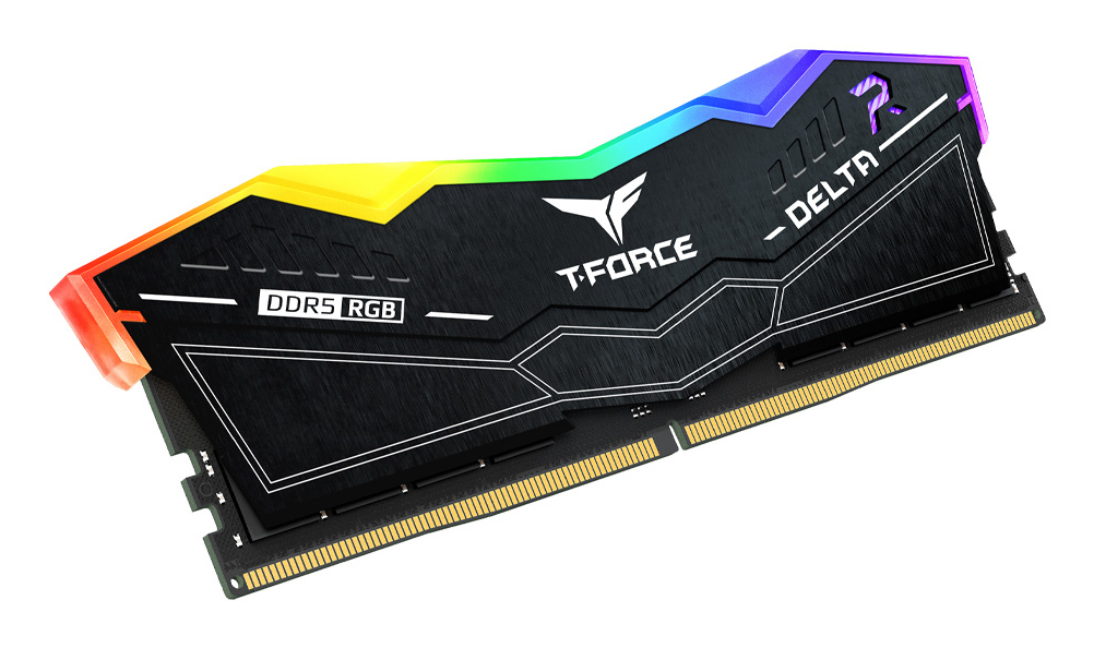 Team Group - Team Group Kit 64GB (2 x 32GB) DDR5 6000MHz Delta RGB Preto CL30