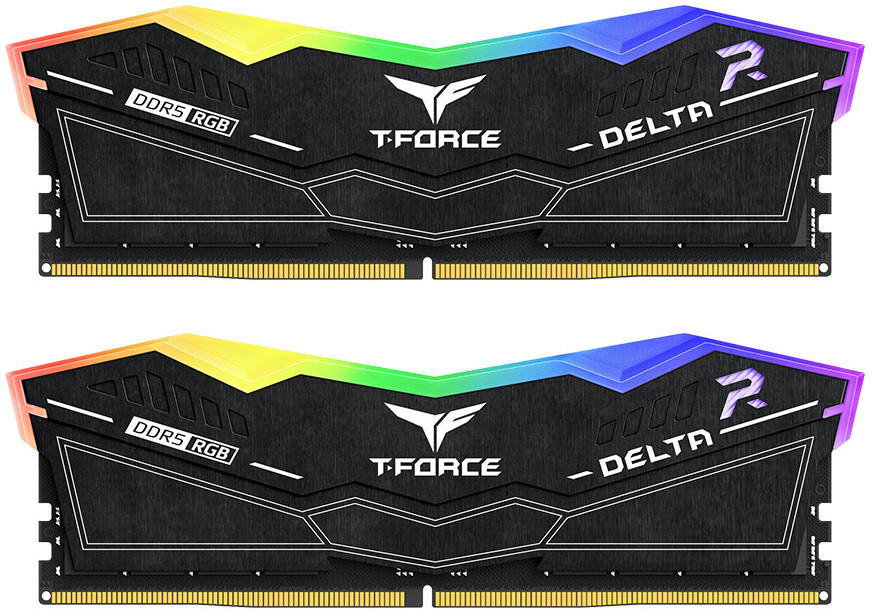 Picture of Picture of Team Group Kit 64GB (2 x 32GB) DDR5 6000MHz Delta RGB Preto CL38