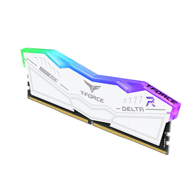 Team Group - Team Group Kit 32GB (2 x 16GB) DDR5 5200MHz Delta RGB Branco CL40
