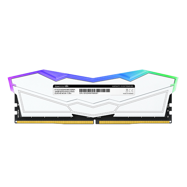 Team Group - Team Group Kit 32GB (2 x 16GB) DDR5 5600MHz Delta RGB Branco CL32