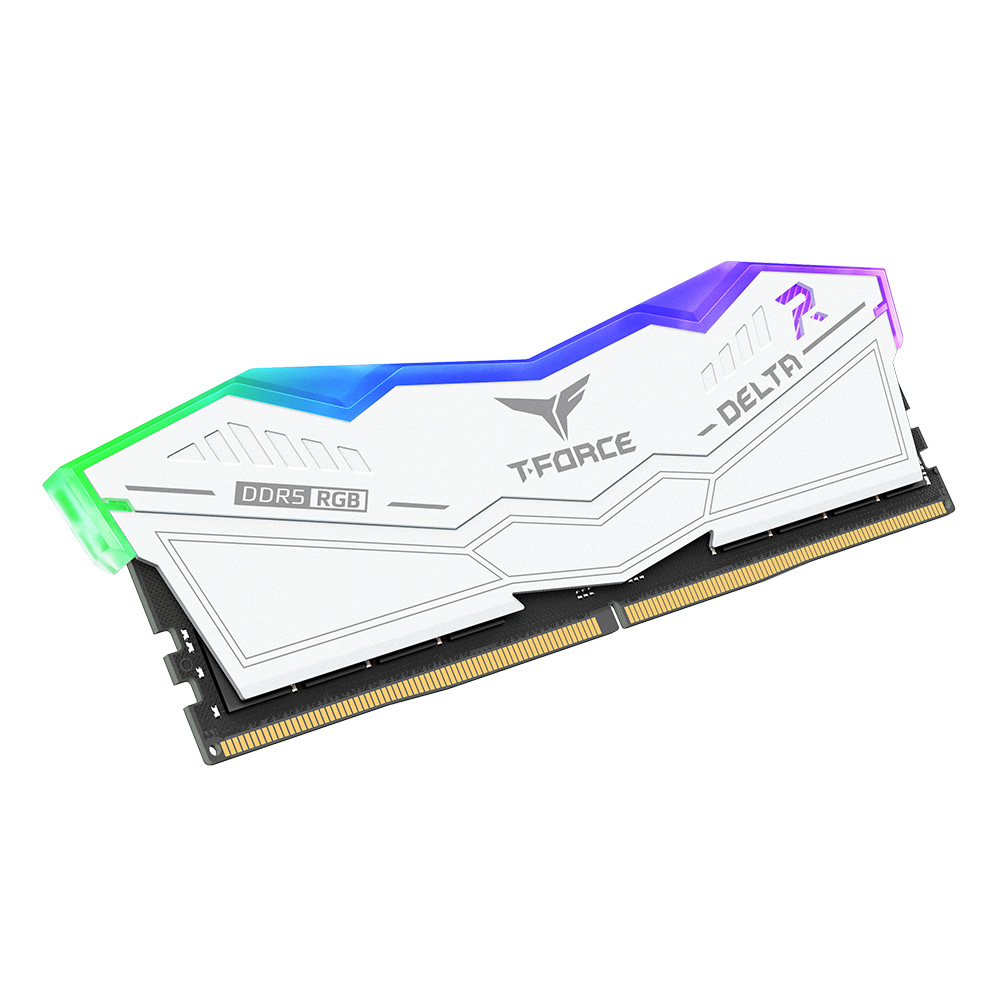 Team Group - Team Group Kit 32GB (2 x 16GB) DDR5 6000MHz Delta RGB Branco CL38