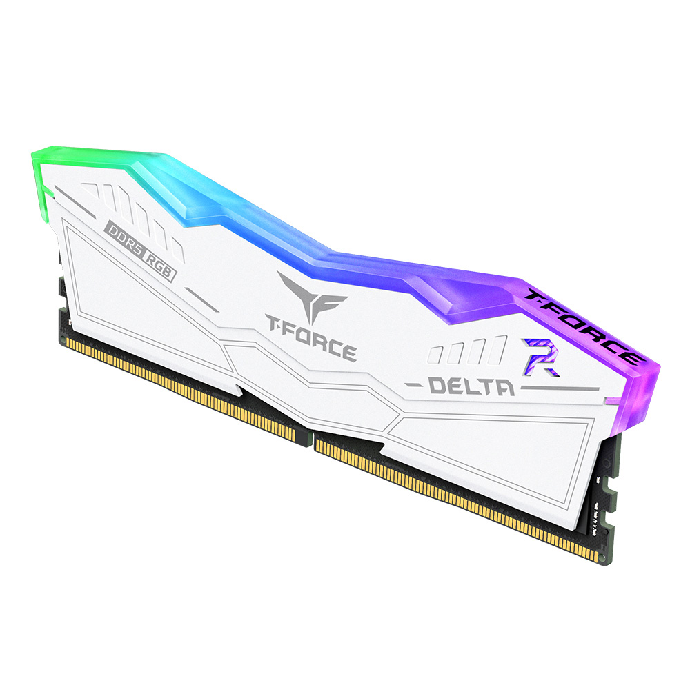Team Group - Team Group Kit 32GB (2 x 16GB) DDR5 6000MHz Delta RGB Branco CL38