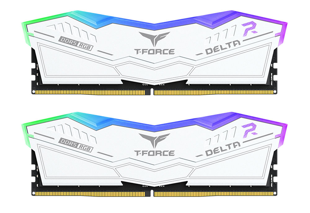 Picture of Picture of Team Group Kit 48GB (2 x 24GB) DDR5 6400MHz Delta RGB Branco CL32