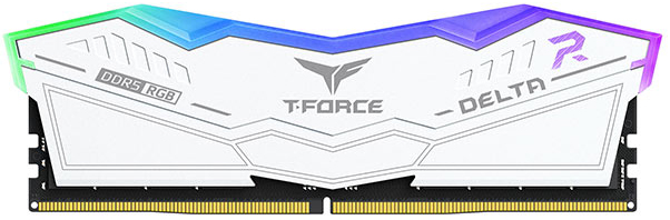 Team Group - Team Group Kit 48GB (2 x 24GB) DDR5 7200MHz Delta RGB Branco CL34