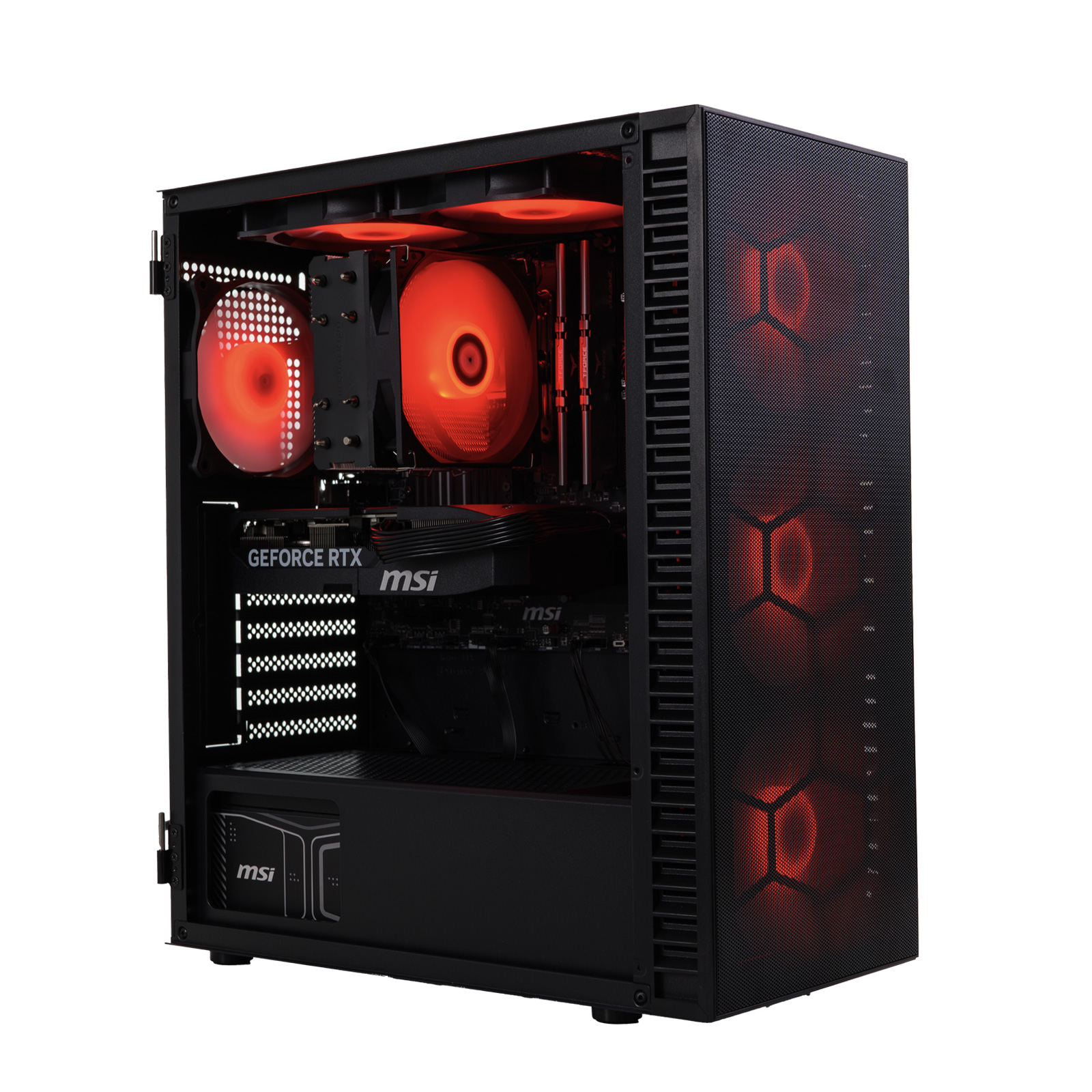 King Mod Systems - Computador Mach 3.1 Gamer-PC Powered by MSI Ryzen 7 5700X3D 32GB DDR4 1TB RTX 5070 WiFi W11