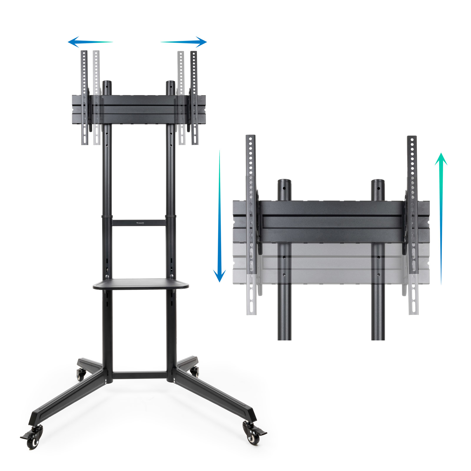 Tooq - Suporte Móvel Tooq RAMSÉS 37" a 70" Máx 50Kg Preto