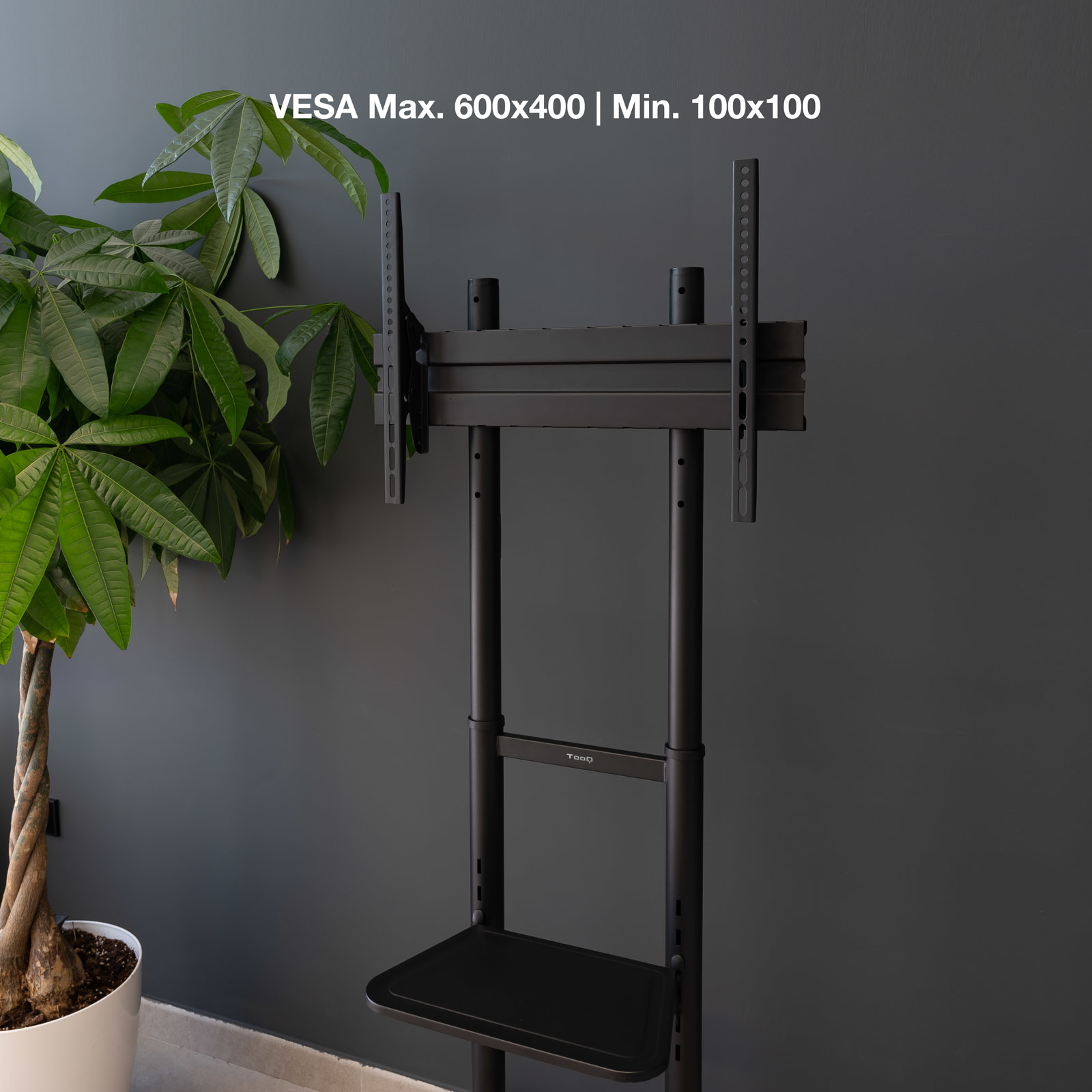 Tooq - Suporte Móvel Tooq RAMSÉS 37" a 70" Máx 50Kg Preto
