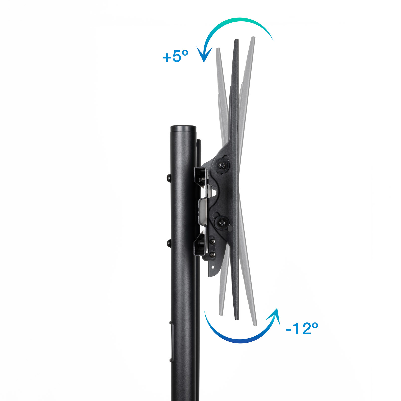 Tooq - Suporte Móvel Tooq RAMSÉS 37" a 70" Máx 50Kg Preto