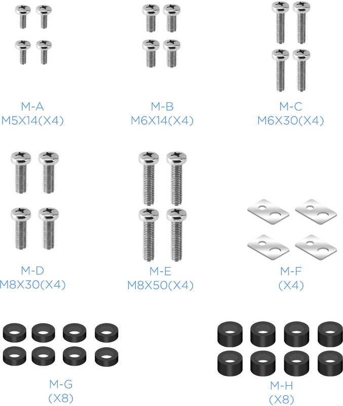 Tooq - Suporte Móvel Tooq Tilt Ajustável 37" a 100" Max. 150kg Preto