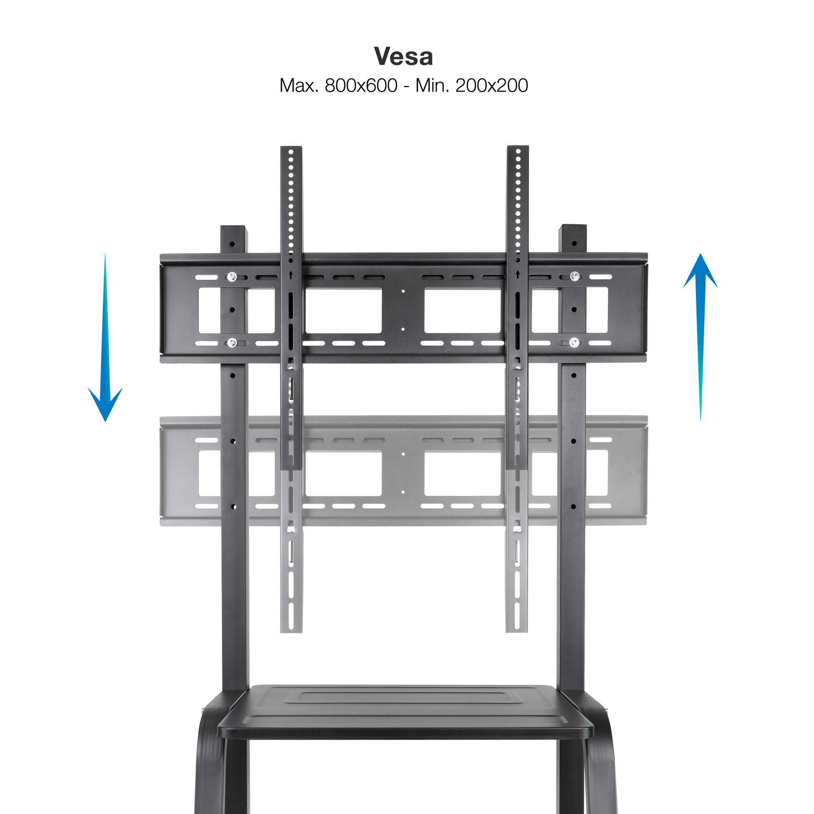 Tooq - Suporte Móvel Tooq COLOSO 37" a 100" Máx 150Kg Preto