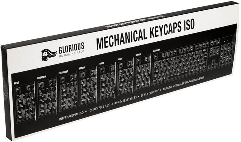 Glorious - Conjunto de 105 Teclas Glorious ABS Preto (PT)