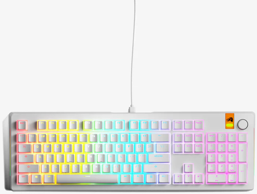 Picture of Picture of Teclado Mecânico Glorious GMMK 3 HE 100% Branco - Fox HE Switch (US)