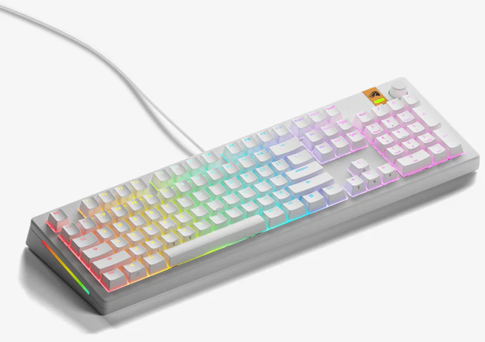 Picture of Picture of Teclado Mecânico Glorious GMMK 3 HE 100% Branco - Fox HE Switch (US)