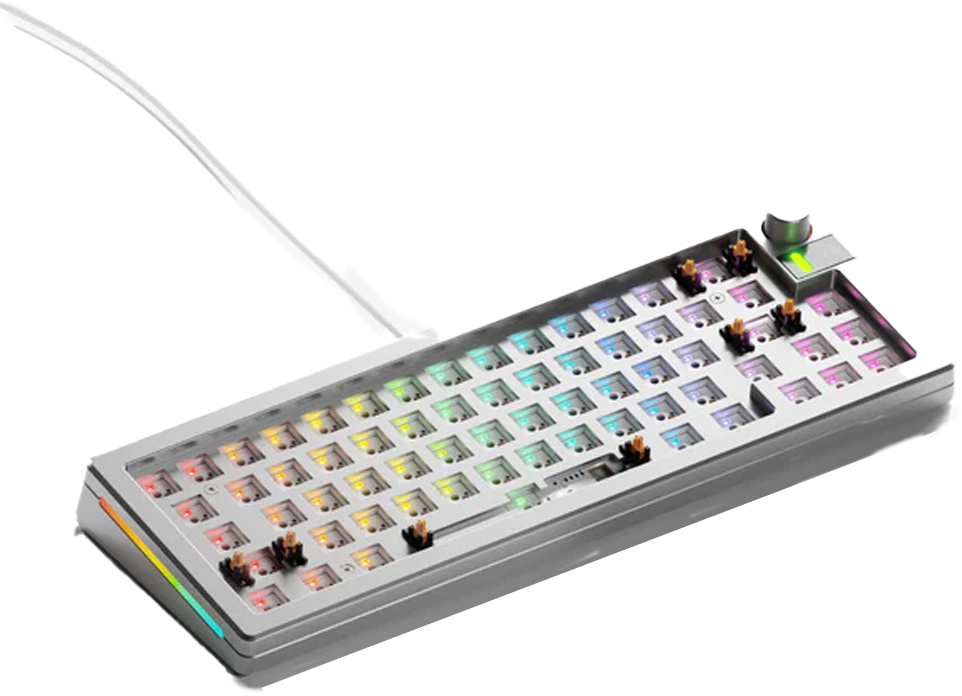 Picture of Picture of Barebone Glorious GMMK 3 Pro 65% Silver (US)