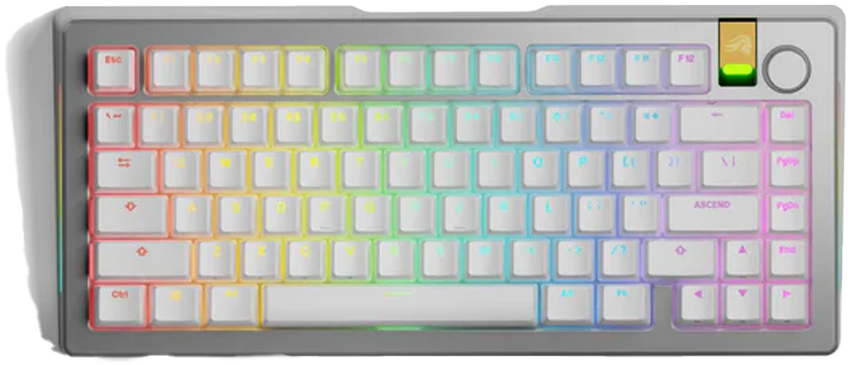 Picture of Picture of Teclado Mecânico Glorious GMMK 3 Pro HE Wireless 75% Prateado - Fox HE Switch (US)