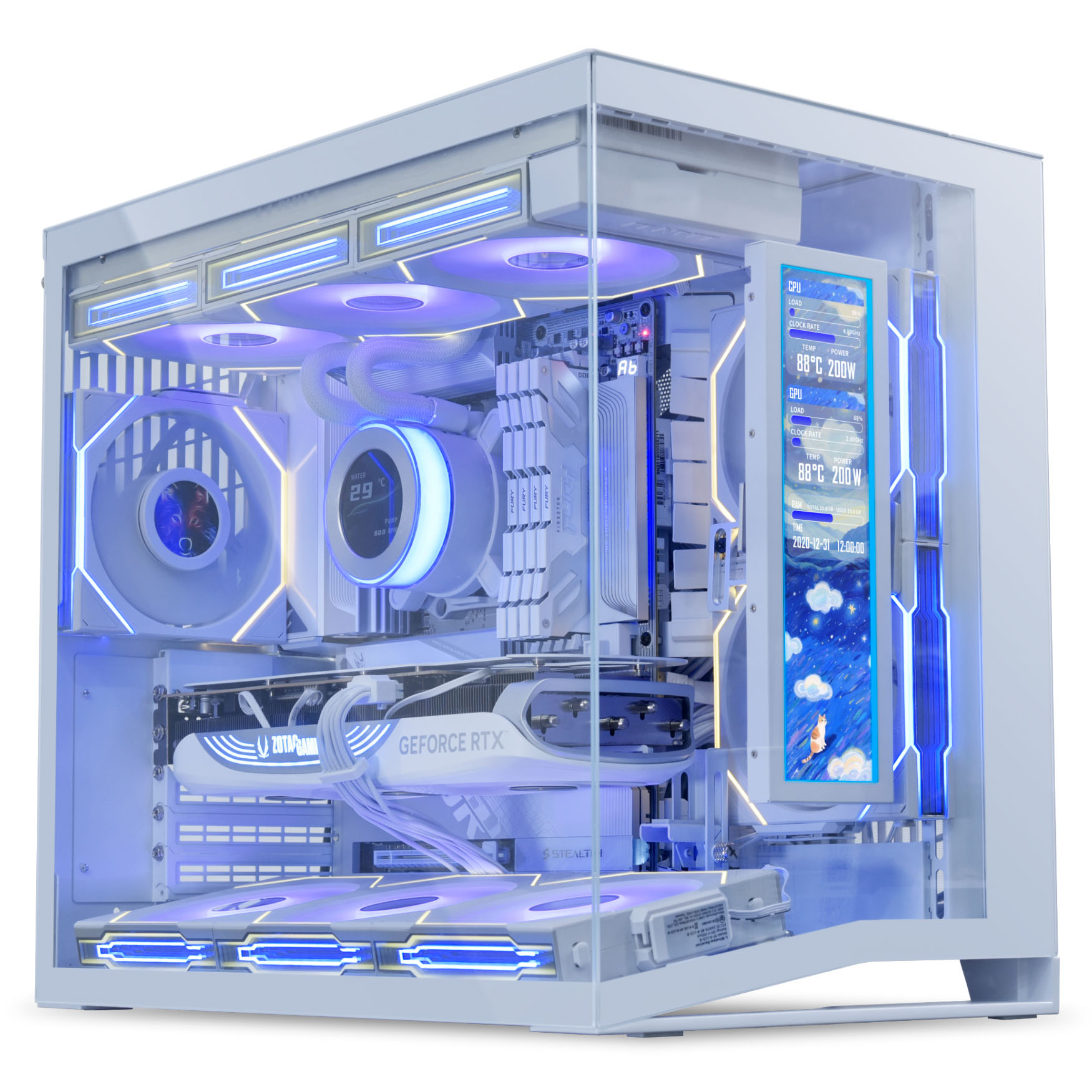 Lian Li - Monitor Portátil Lian Li 8.8" Branco
