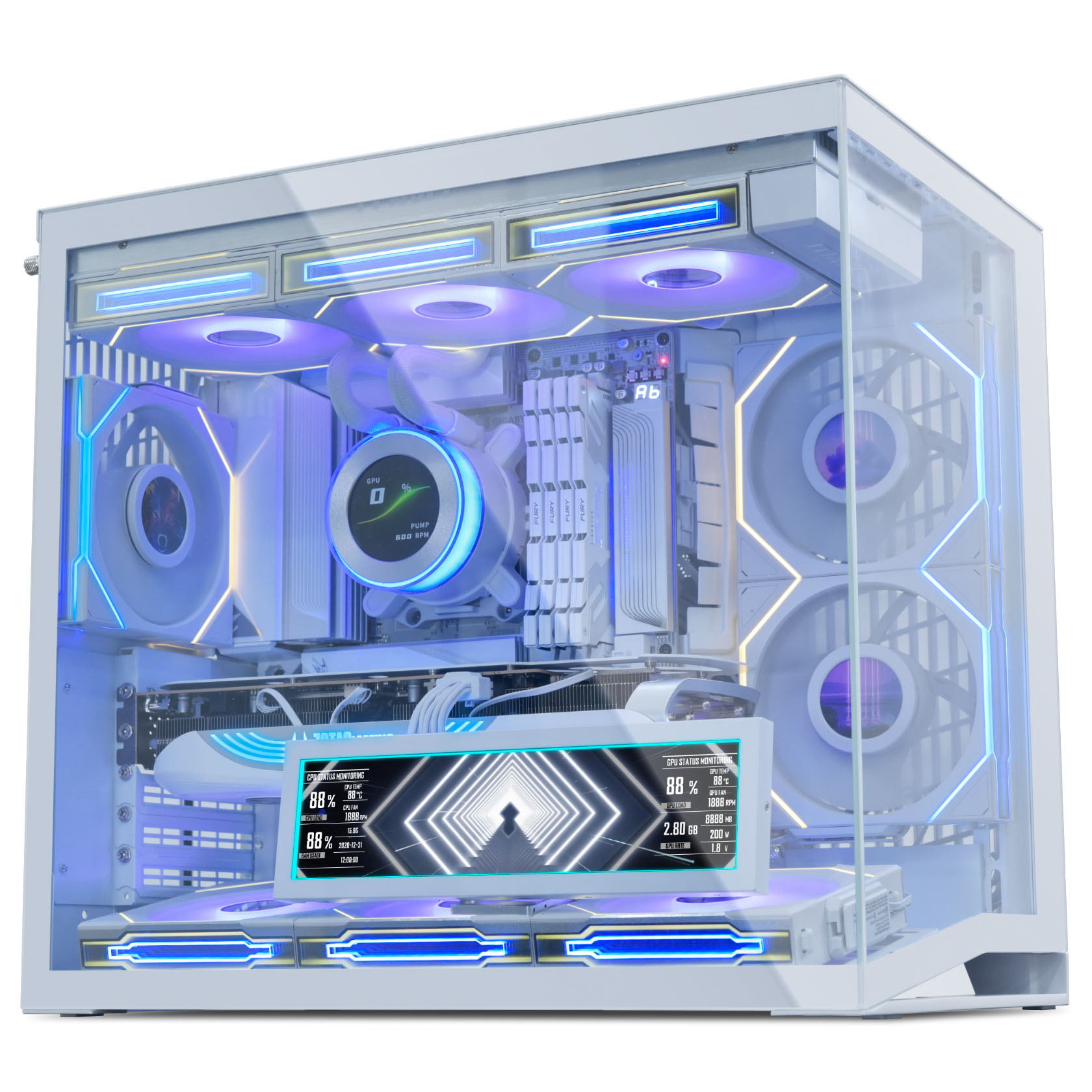 Lian Li - Monitor Portátil Lian Li 8.8" Branco