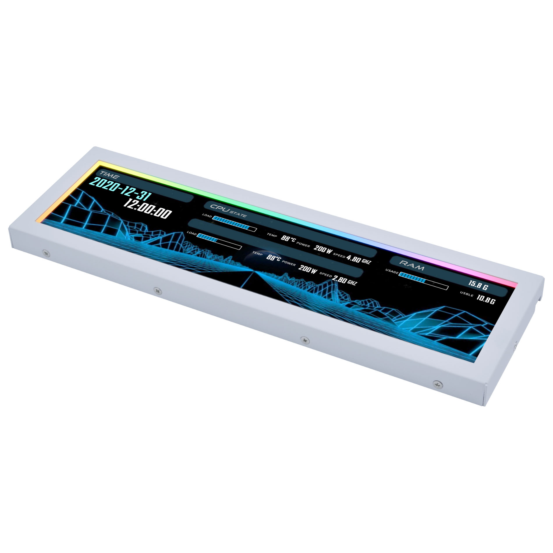 Lian Li - Monitor Portátil Lian Li 8.8" Branco