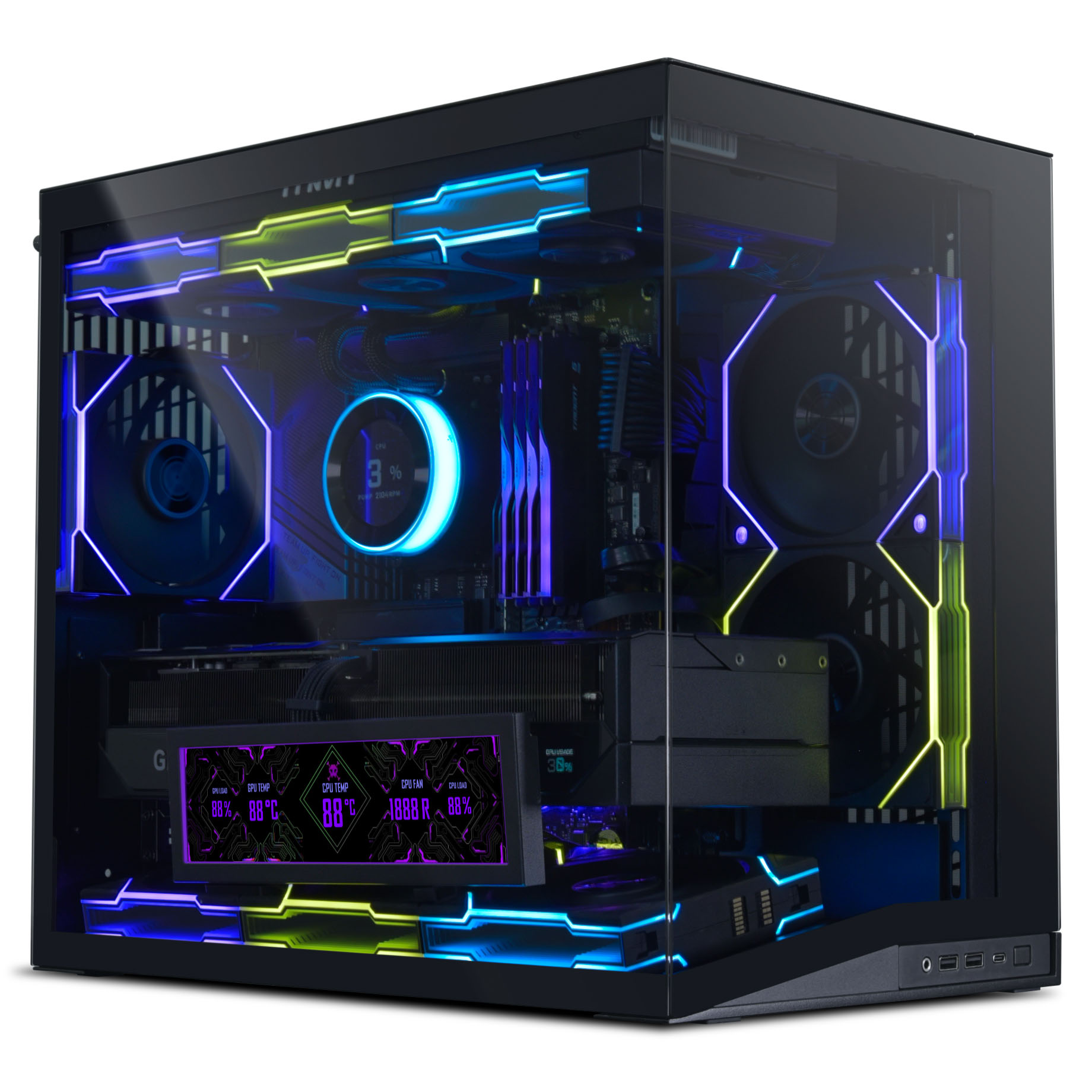 Lian Li - Monitor Portátil Lian Li 8.8" Preto