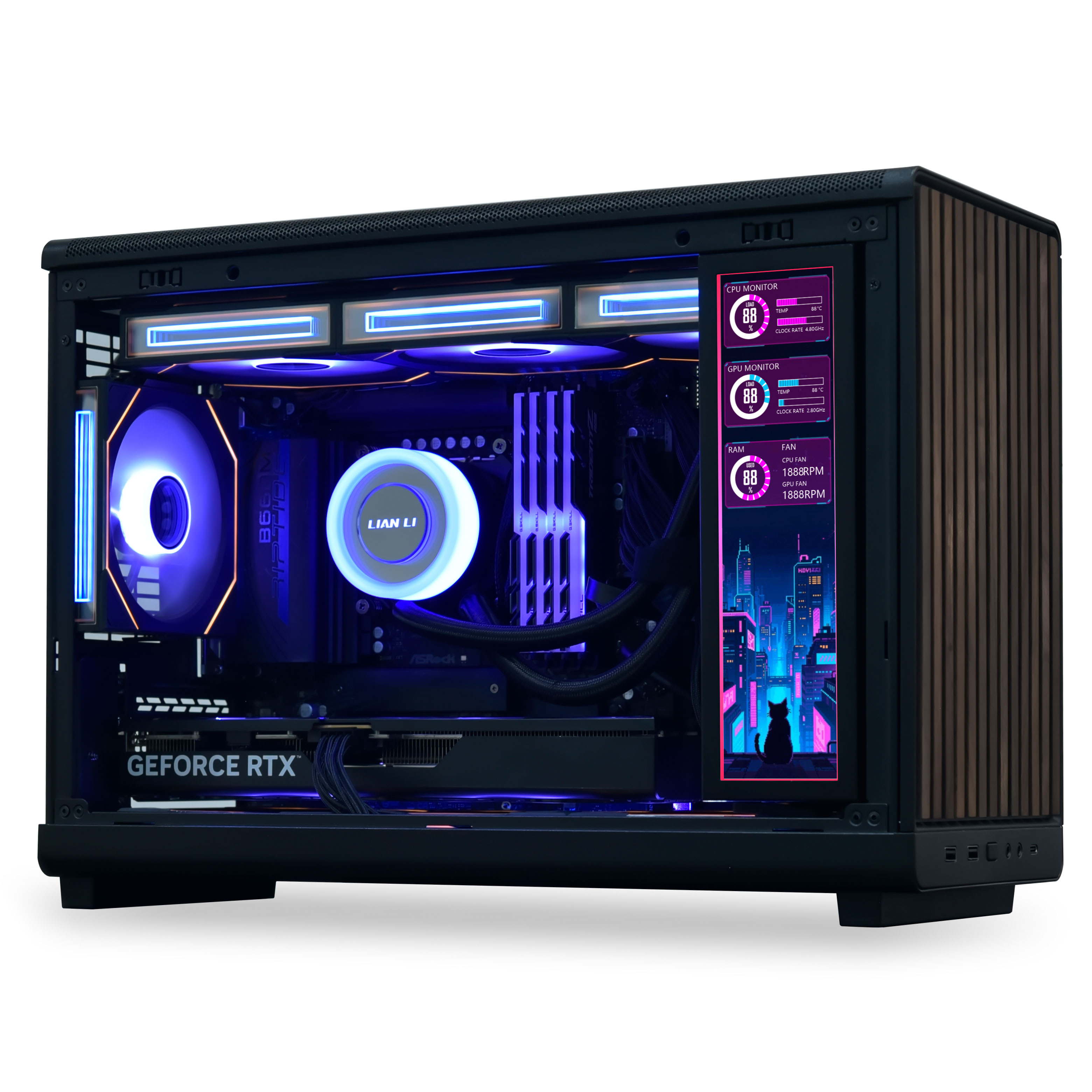 Lian Li - Monitor Portátil Lian Li 8.8" Preto