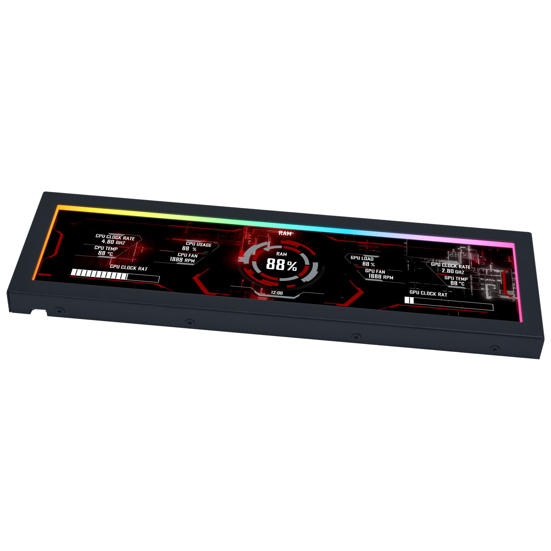 Lian Li - Monitor Portátil Lian Li 8.8" Preto