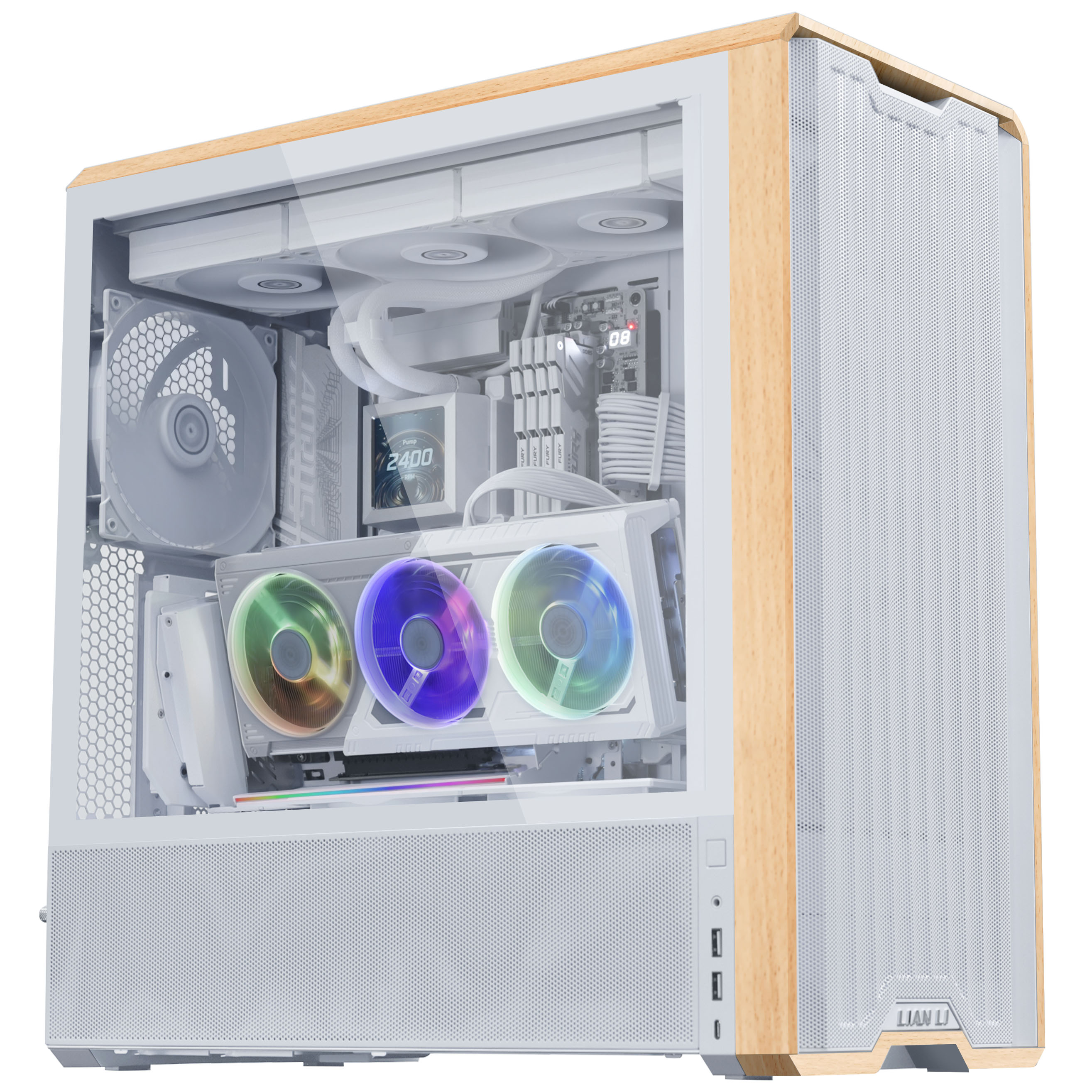 Lian Li - Suporte Vertical GPU Lian Li V3 PCI-E 5.0 Branco