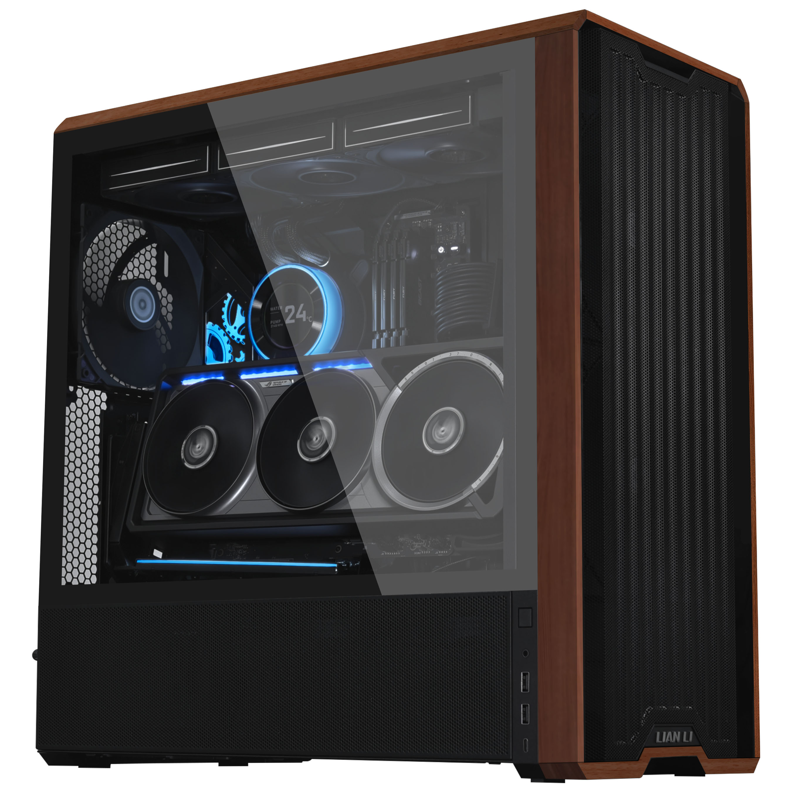 Lian Li - Suporte Vertical GPU Lian Li V4 PCI-E 5.0 Preto