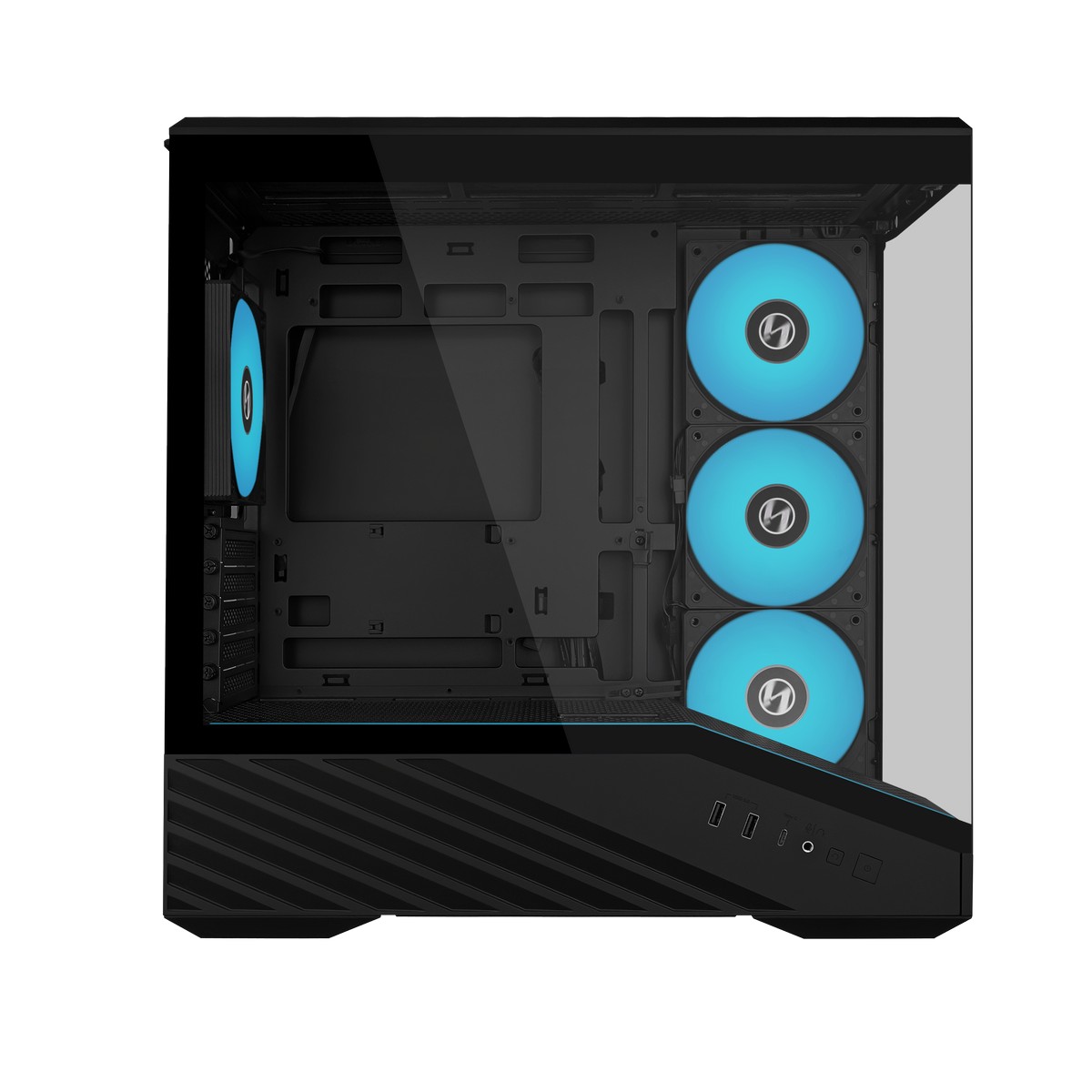 Lian Li - Caixa Micro-ATX Lian Li Vector V100 Mini Preto Vidro Temperado