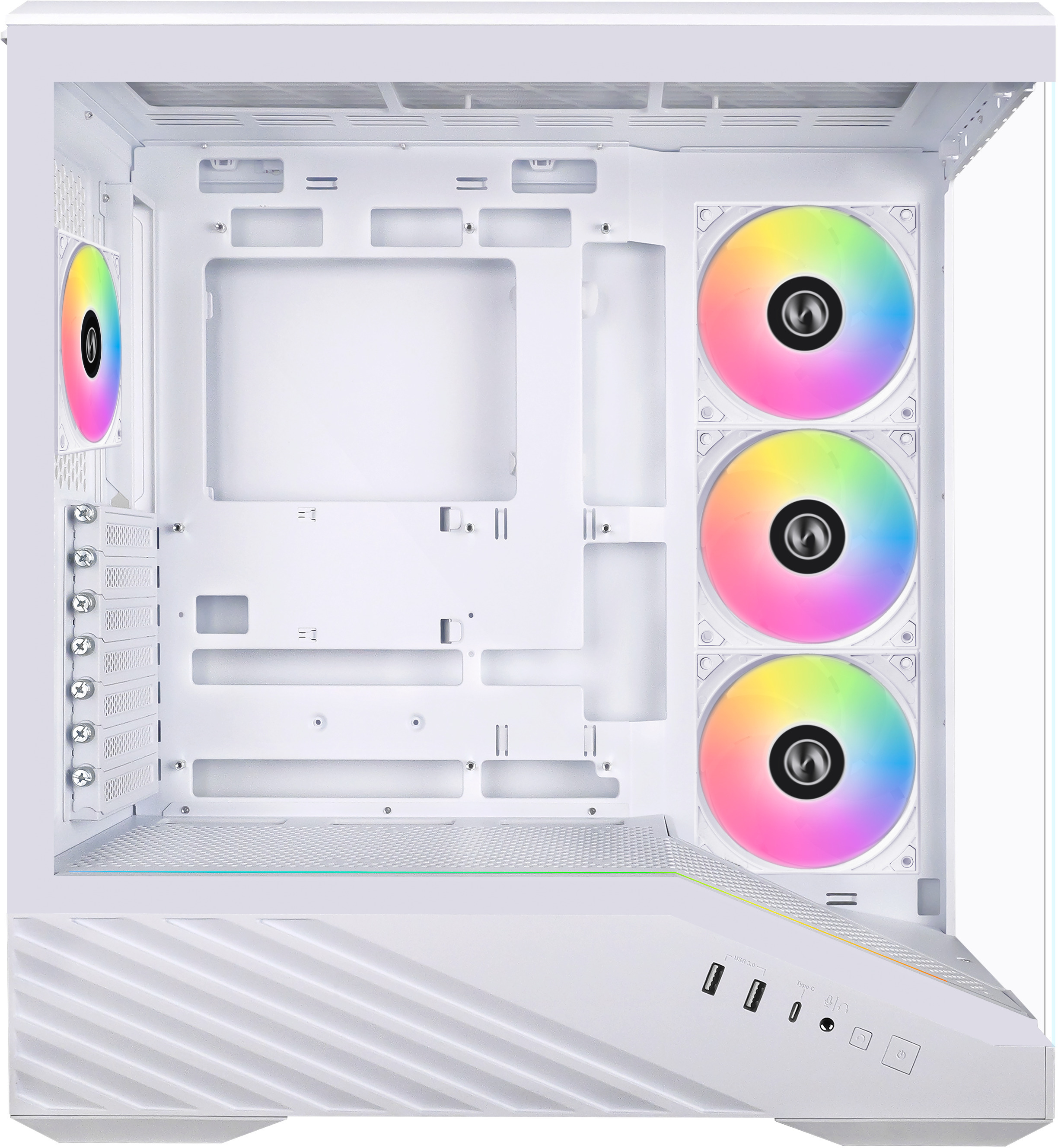 Picture of Picture of Caixa ATX Lian Li Vector V100 Branca Vidro Temperado